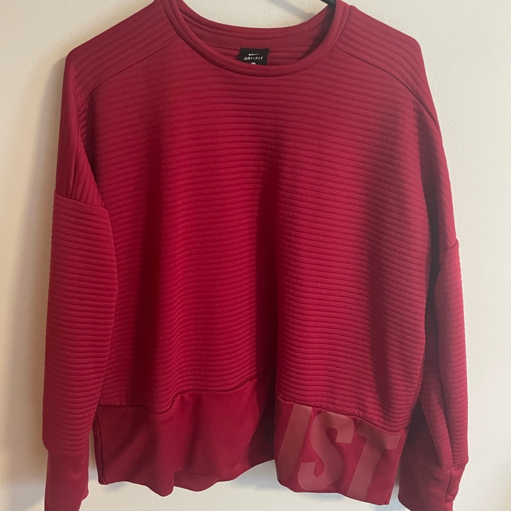 Nike red crew neck